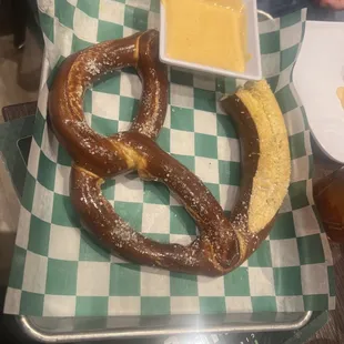 Pretzel and beer cheese