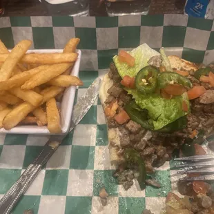 Philly cheese  I forgot to take a before