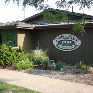 the front of the building