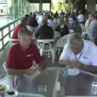 Full crowed lucky to get in during a business trip.