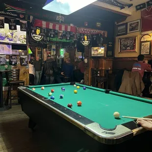 Back area with pool table