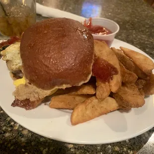 French Toast Burger