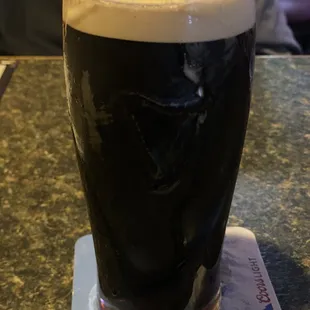 Guinness is frosty