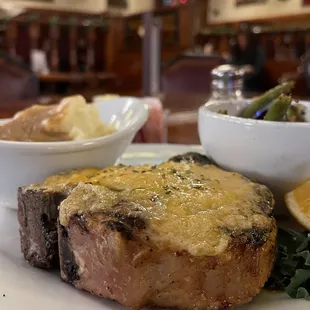 Garlic parmigiana pork chop