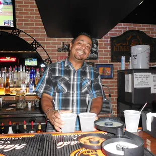 a man at a bar