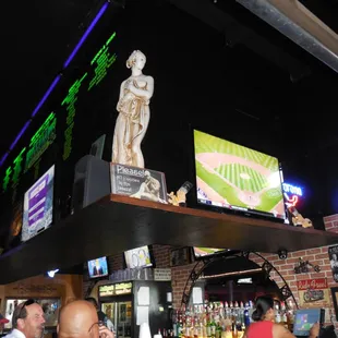 the bar