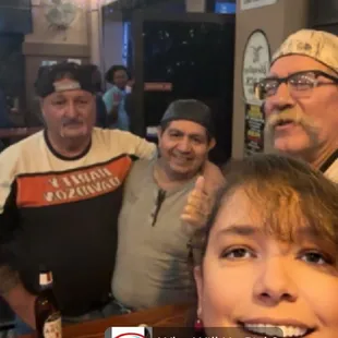 Us hanging out at the bar area.