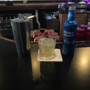 $10 shot pitchers (green tea!) and $3 bud light al bottles.  Happy day drinkers