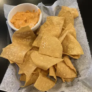 Buffalo Chicken Dip with Tortilla Chips
