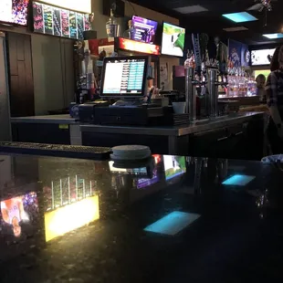 the bar