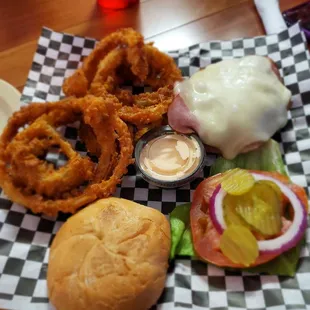 Cordon blu and onion rings tasty