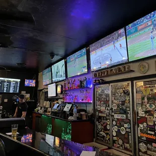 a baseball game being played