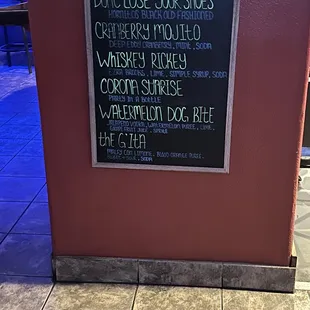 Cocktail specials