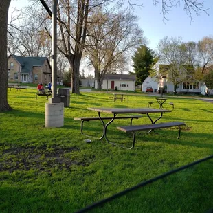 Pretty soon all these tables will be filled up and great food will be eaten! Best place to get a burger!