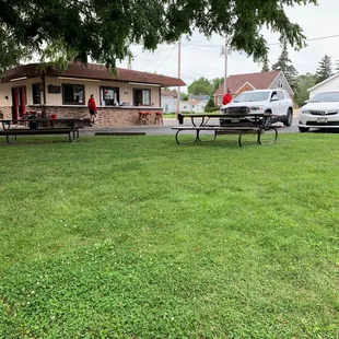 Outside seating