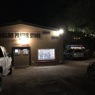 a truck parked outside