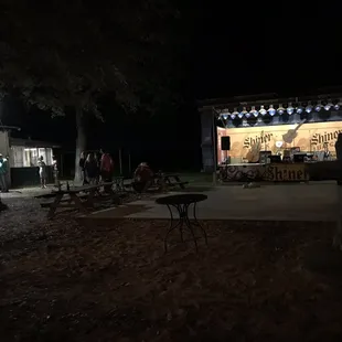 Live music and dancing outside