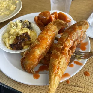 a plate of food on a table