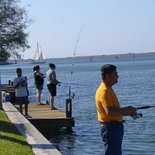We offer boat docks throughout our property to securely tie your boat to, or simply fish from.