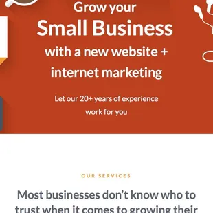 Grow Your Small Business with a new website + internet marketing