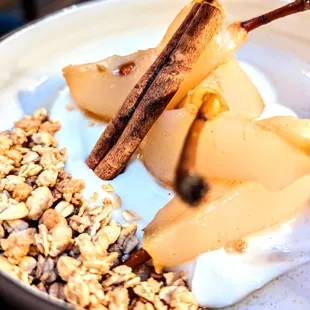 Uncle Nearest Pears - Chai infused Whiskey Poached Pears.