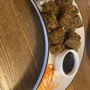 Crispy chive dumplings