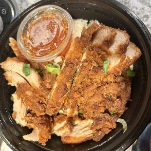 R5 CRISPY CHICKEN OVER RICE