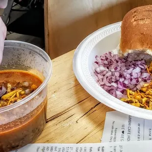 Missal Pav at Mumbai Cafe