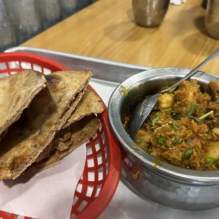 Shrimp Sukha Masala Butter Btr. Tandoori Roti