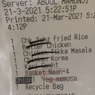 Hecka food.  Leftovers.