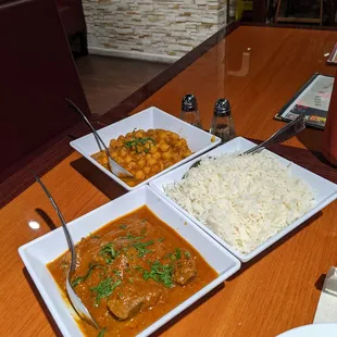 a variety of dishes