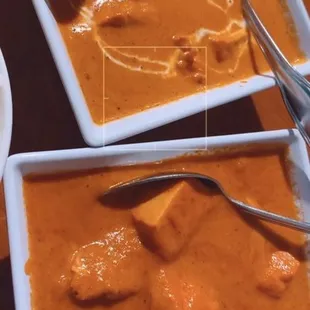 Medium and spicy buttered chicken