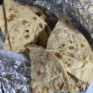 Uncooked tandoori roti, which was naan they sell it as Roti.