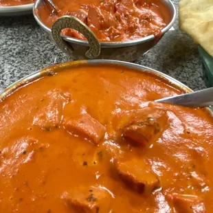 Back one is Chicken Tikka Masala
