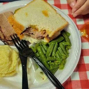 Brisket sandwich (couldn't wait)