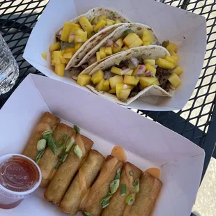 Tacos and Lumpia