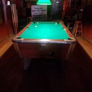 The only pool table in Federal Hill