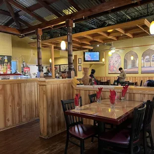 the dining area