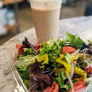 Salad and Tropical Smoothie!
