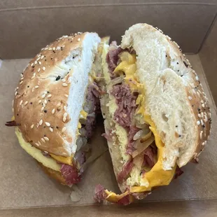 Pastrami Egg Sandwich