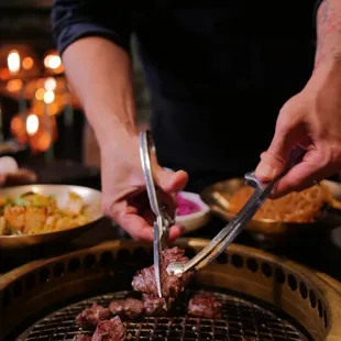 Servers will grill for you