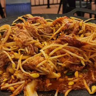 Bul-nificent (Beef belly and been sprouts w/ Fried Rice)