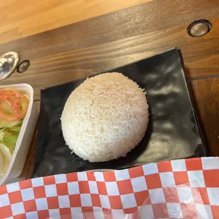 Rice and Salad