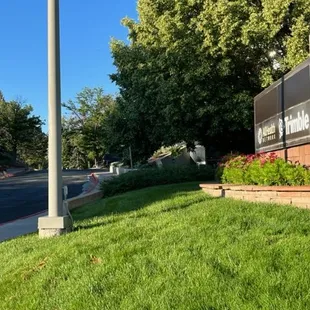 the entrance to the campus