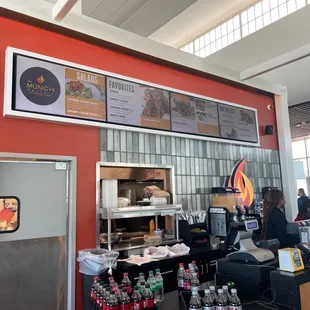 the interior of a munch factory