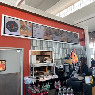 the interior of a munch factory