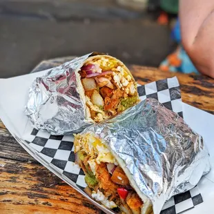 The hangover breakfast burrito