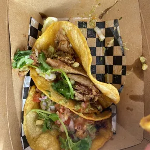 Pulled Pork Taco Trio