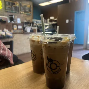 Iced munchie mocha, sweet bean and caramel cream. Allllll 10/10