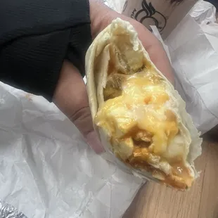 This is the chicken burrito. 8/10